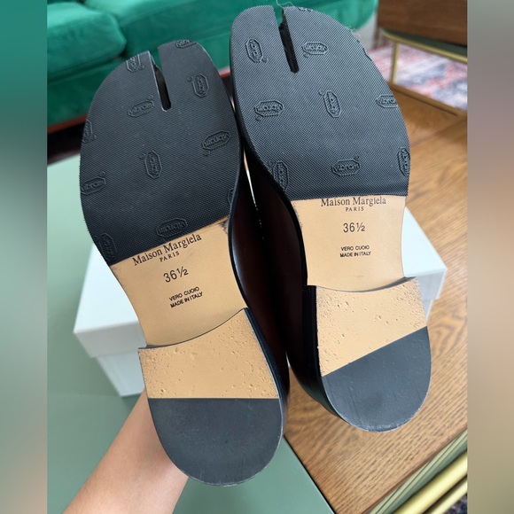 Maison Martin Margiela Brown Tabi Mary Jane Flats - Picture 4 of 6